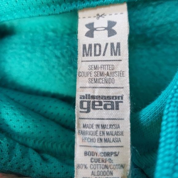UNDER ARMOUR ALL SEASON GEAR TEAL SWEATSHIRT - Picture 9 of 11